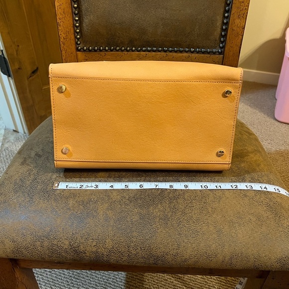 Claudia Firenze | Genuine Leather Crossbody Satchel - Picture 8 of 11